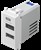 Розетка с A&C USB EM68PW MODUL