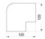 Плоский угол для короба 100х40мм, e.trunking.blend.angle.stand.100.40 Enext - фото 118510