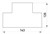 Т-соединитель для короба 100х40мм, e.trunking.t.channel.stand.100.40 Enext - фото 118530