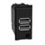 Розетка USB на 2 разъёма тип - A/A 15 Вт/3000мА 1 модуль, песочный, Bticino Living Now - фото 122726