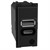 Механизм зарядного устройства USB 2 разъёма тип - A/C 15 Вт/3000мА 1 модуль. Bticino Living Now. K4191AC