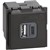 Механизм зарядного устройства USB тип - A/тип - С 3000мА 2 модуля. Bticino Living Now. K4287C2