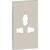 Розетка электрическая "мультистандарт" 2 модуля, песочный, Bticino Living Now - фото 124308