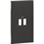 Лицевая панель USB зарядки 2 модуля. черный. Bticino Living Now. KG12C