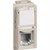 Механизм розетки телефонной RJ11 1 модуль. песочный. Bticino Living Now. KM4258RJ11