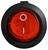 Переключатель 1-клавишный круглый красный с подсветкой KCD1-5-101N R/B 220V - фото 142980