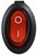 Переключатель 1-клавишный овальный красный с подсветкой KCD1-9-101N R/B 220V - фото 143027