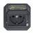 Розетка 220В с заземлением для электромобиля (механизм), антрацит, Plexo - фото 150206
