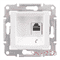 Телефонная розетка RJ11, белый, SDN4101121 Schneider Sedna