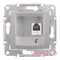 Телефонная розетка RJ 11, алюминий, SDN4101160 Schneider Sedna