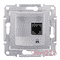 Компьютерная розетка RJ 45, алюминий, SDN4300160 Schneider Sedna