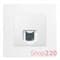 Компьютерная розетка RJ-45, белый, 672241 Legrand Etika - фото 16100