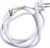 Шнур с вилкой 3х1,5, 1,2м, белый, e.wire.plug.white.1,5 - фото 164344