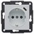 Розетка с заземлением и USB тип С, белый, Lumina-2 WL4850 Hager - фото 171543