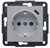 Розетка с USB тип С, серебристый, Lumina WL4852 Hager - фото 171548
