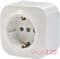 Розетка с заземлением, белый, 782411 Legrand Quteo - фото 13806