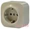 Розетка с заземлением, слоновая кость, 782441 Legrand Quteo - фото 13871