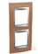 Рамка 2 поста, черешня, вертикальная Unica MGU66.004V.0M2 Schneider