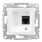 Розетка RJ 45 кат. 6, неэкран. UTP, белый, Sedna SDN4700121 Schneider