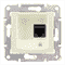 Розетка RJ 45 кат. 6, неэкран. UTP, кремовый, Sedna SDN4700123 Schneider
