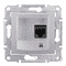 Розетка RJ 45 кат 6, экран, STP, алюминий, Sedna SDN4900160 Schneider