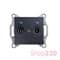 Розетка TV/R оконечная, графит, Sedna SDN3301670 Schneider