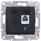 Розетка телефонная, графит, Sedna SDN4101170 Schneider