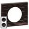 Рамка 2 поста Corian Черный рифленый, 69022 Legrand