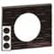 Рамка 3 поста Corian Черный рифленый, 69023 Legrand