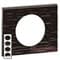 Рамка 4 поста Corian Черный рифленый, 69024 Legrand