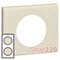 Рамка 2 поста Кожа макиато, 69432 Legrand