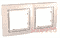 Рамка 2-на, слоновая кость, MGU4.004.25 Schneider Unica