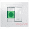 Мех. кнопки 1 мод. "Свет" с подсветкой, белый, MGU3.106.18LN Schneider Unica