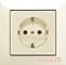 Розетка электрическая (механизм) слоновая кость, Jung Eco Profi EP1420 - фото 39306
