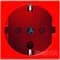 Розетка с механической блокировкой, красный, 77214 Legrand Mosaic - фото 42129