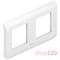 Рамка для модулей 2x2, горизонтальня, белый, 78804 Legrand Mosaic - фото 42154