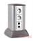 Мини-колонна напольная алюминиевая, высота 25см, серый, ДКС - фото 42442