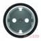 Накладка розетки, хром/черное стекло, Sky Moon ABB 8688.9 CN