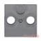 Накладка телевизионной розетки, сталь, Levit ABB 5011H-A00300 69