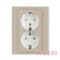 Розетка электрическая двойная, макиато, Levit ABB 5522H-C03457 18