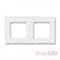 Рамка 2 поста, белый ледяной, Levit ABB 3901H-A05020 01
