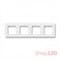 Рамка 4 поста, белый, Levit ABB 3901H-A05040 03