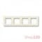 Рамка 4 поста, слоновая кость, Levit ABB 3901H-A05040 17