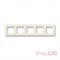Рамка 5 постов, слоновая кость, Levit ABB 3901H-A05050 17