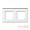 Рамка 2 поста, дымчатый черный, Levit ABB 3901H-A05020 62