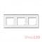 Рамка 3 поста, дымчатый черный, Levit ABB 3901H-A05030 62