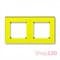 Рамка 2 поста, желтый, Levit ABB 3901H-A05020 64