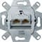 Компьютерная розетка RJ45 экранированная, двойная, Berker 455501
