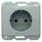 Розетка с заземлением, нержавеющая сталь, K.5 Berker 47157004 - фото 61973