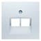Накладка для компьютерной розетки, двойная, полярная белизна-matt, S.1 Berker 14091909 - фото 62226